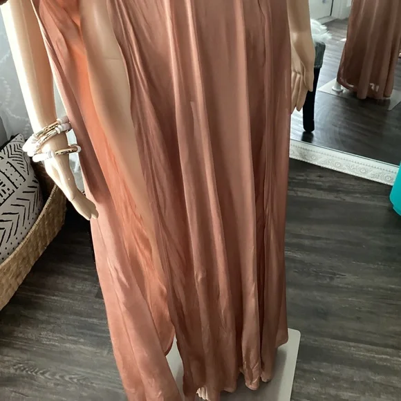 ASOS Maxi Halter Split Dress Size 2 - Picture 7 of 9